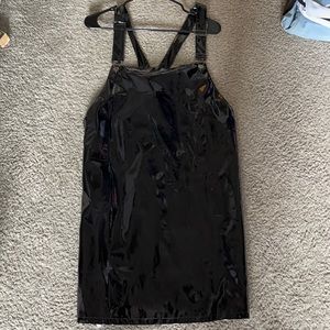 Vinyl overall dress